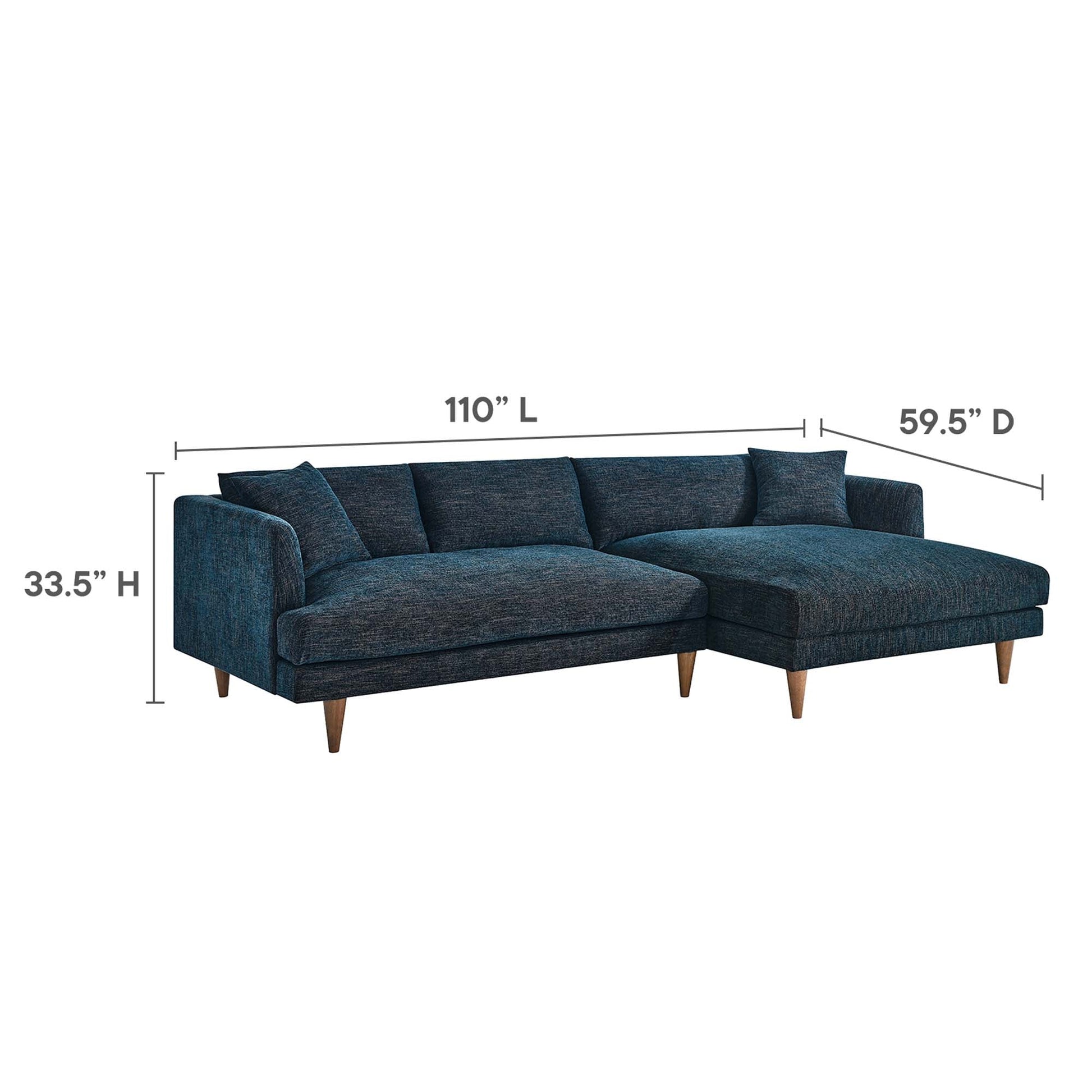 Zoya Right-Facing Sectional Sofa