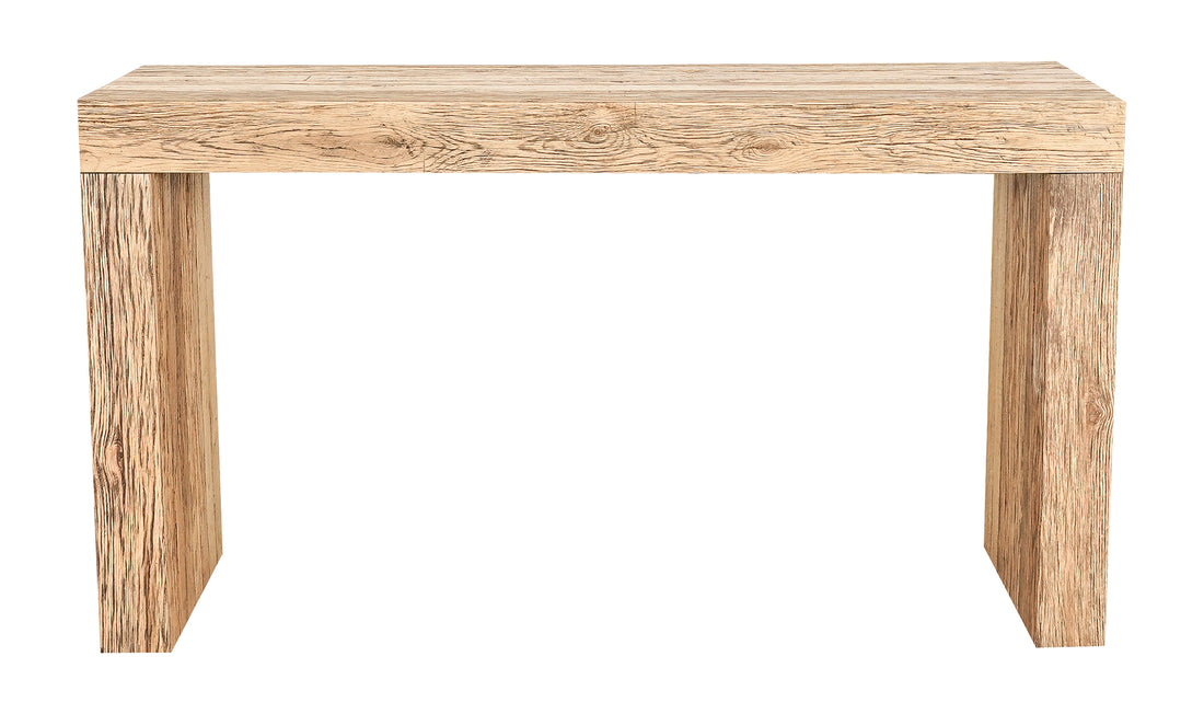Rustic Evander Oak Console Table
