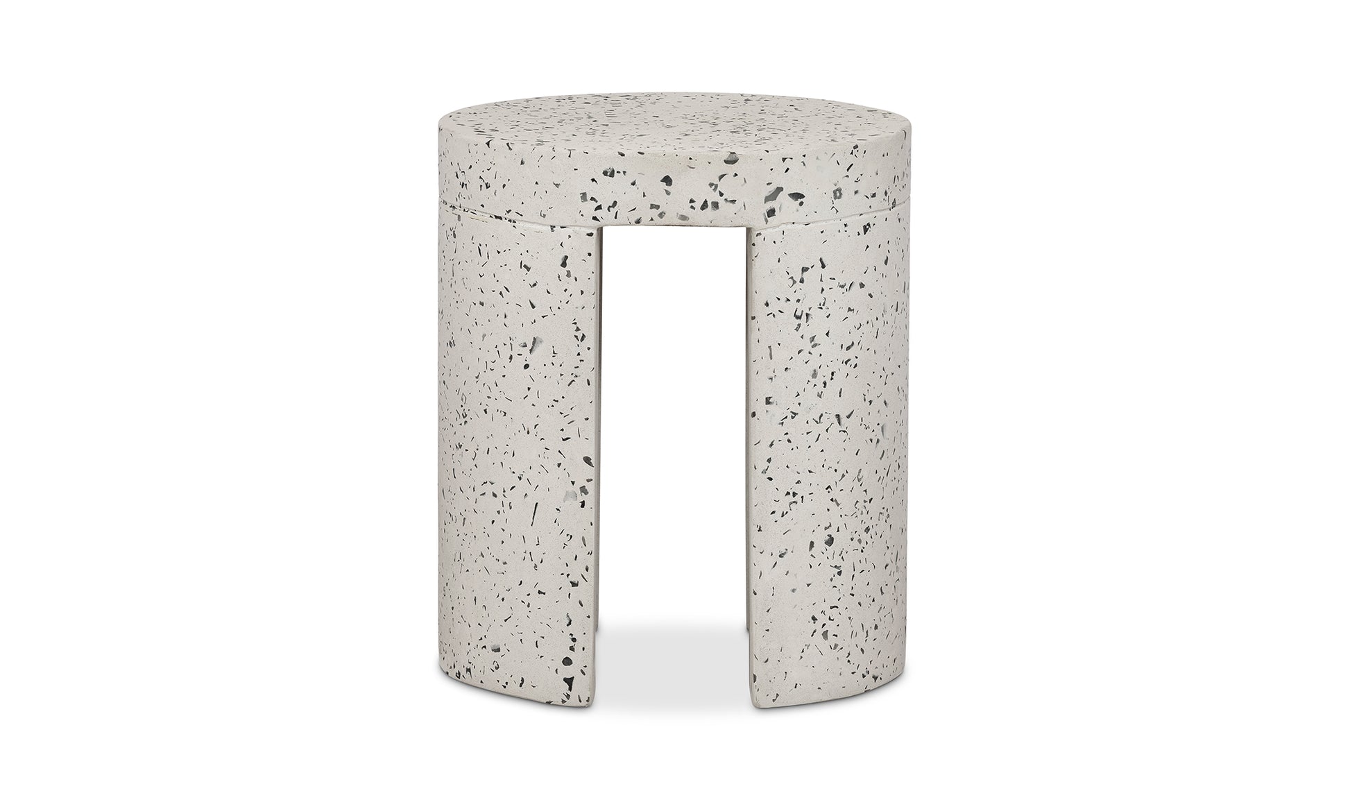 Stylish Lyon Outdoor Stool in Light Grey - Durable & Modern Seat