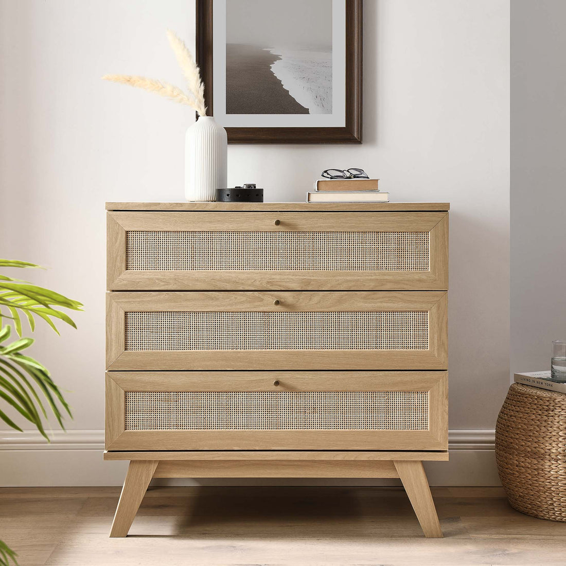 Soma 3-Drawer Oak Dresser