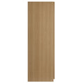 Stylish 2-Door Wardrobe Closet in Oak and Walnut