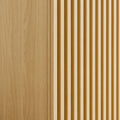 Stylish 2-Door Wardrobe Closet in Oak and Walnut