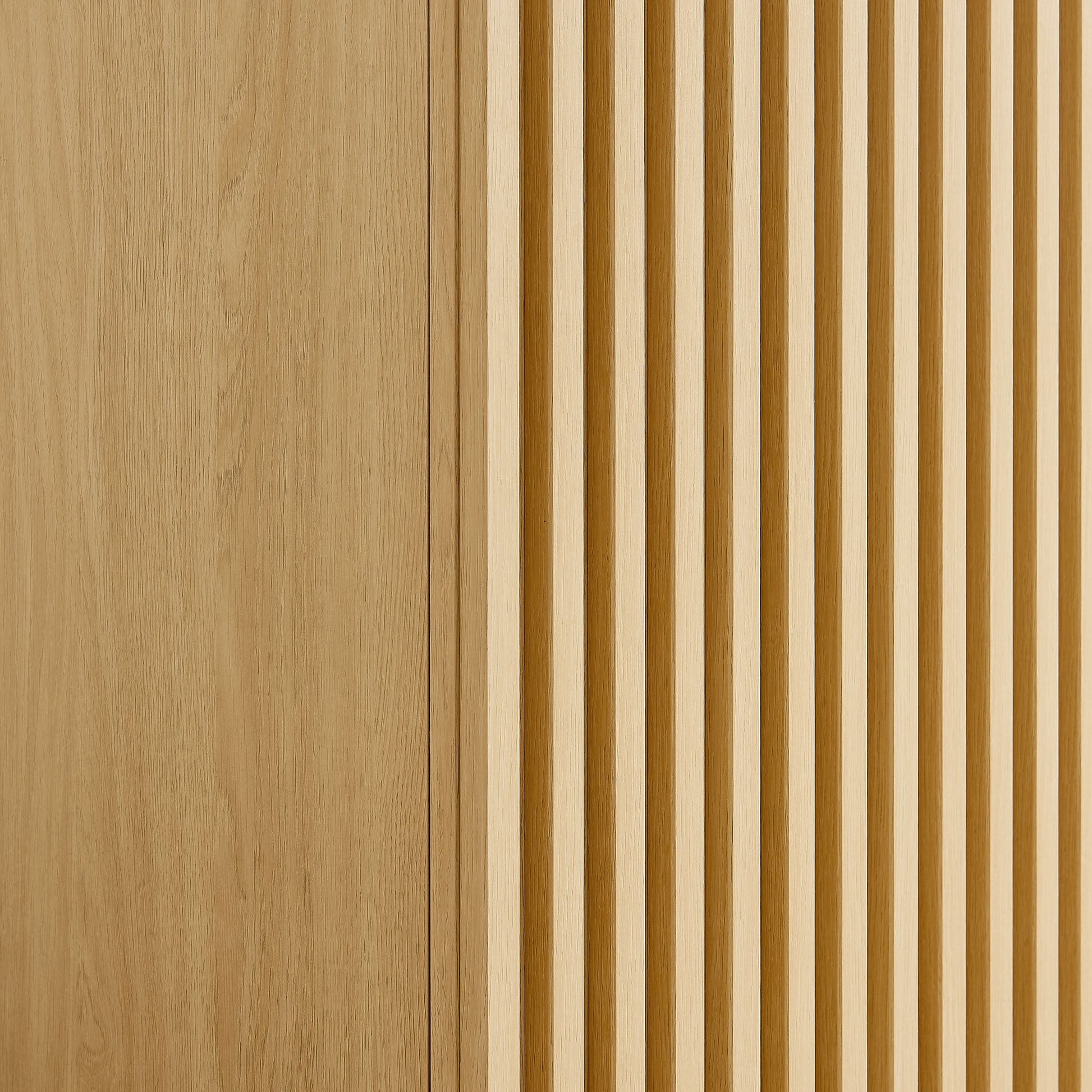 Stylish 2-Door Wardrobe Closet in Oak and Walnut
