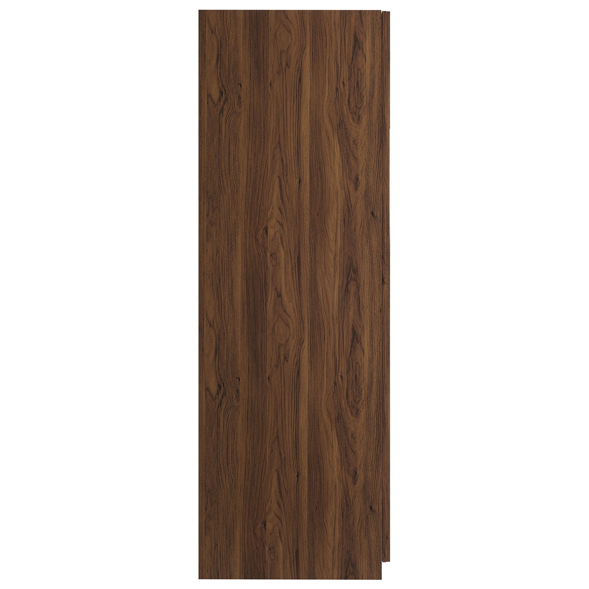 Stylish 2-Door Wardrobe Closet in Oak and Walnut