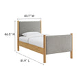 Maven Upholstered Platform Bed - Queen Size