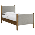 Maven Upholstered Platform Bed - Queen Size