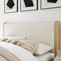 Maven Upholstered Platform Bed - Queen Size