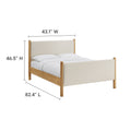 Maven Upholstered Platform Bed - Queen Size