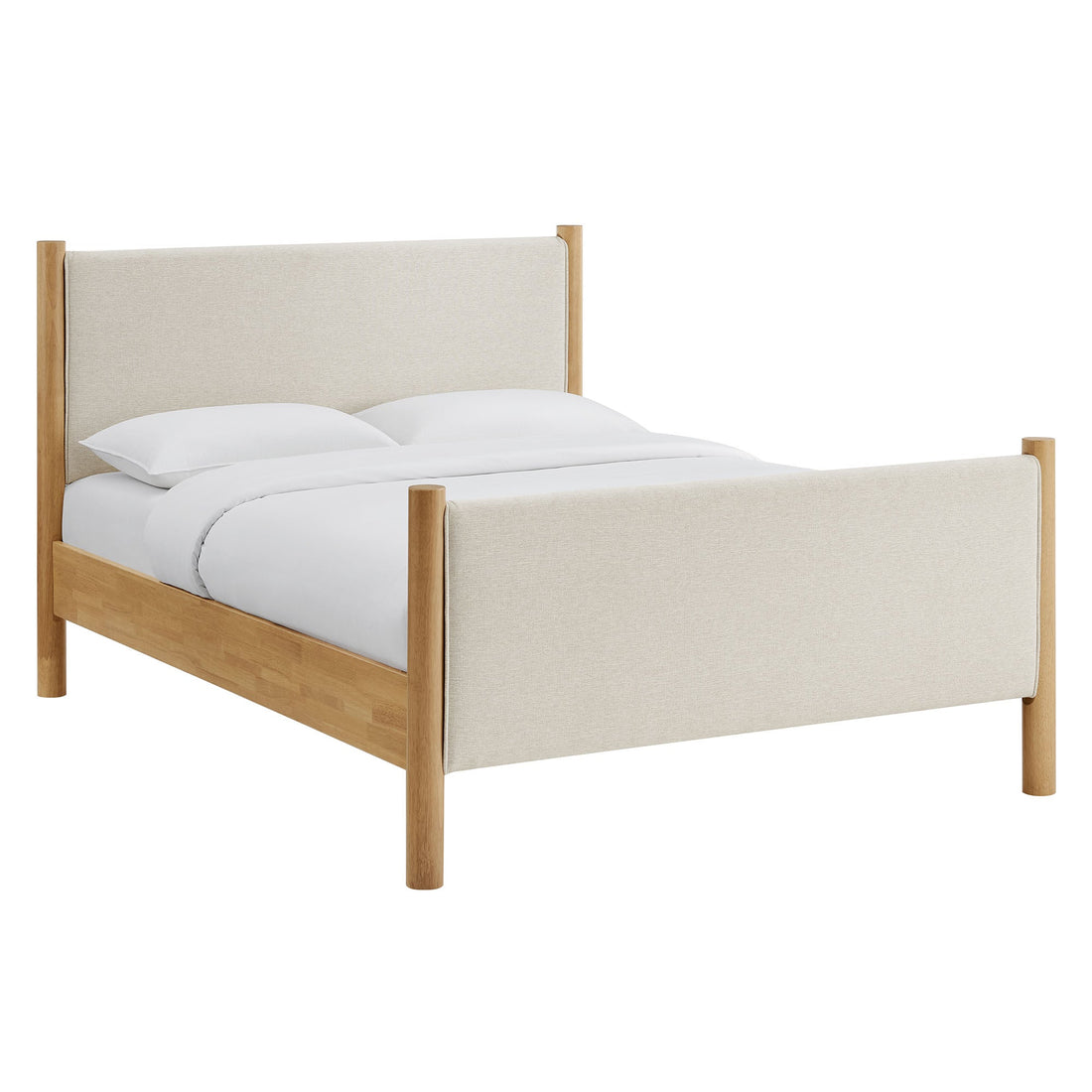 Maven Upholstered Platform Bed - Queen Size