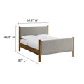 Maven Upholstered Platform Bed - Queen Size