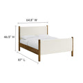 Maven Upholstered Platform Bed - Queen Size