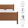 Maven Upholstered Platform Bed - Queen Size