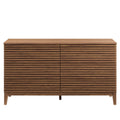 Walnut 6 Drawer Dresser