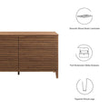 Walnut 6 Drawer Dresser