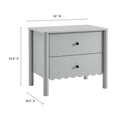 Emmeline 2 Drawer Nightstand