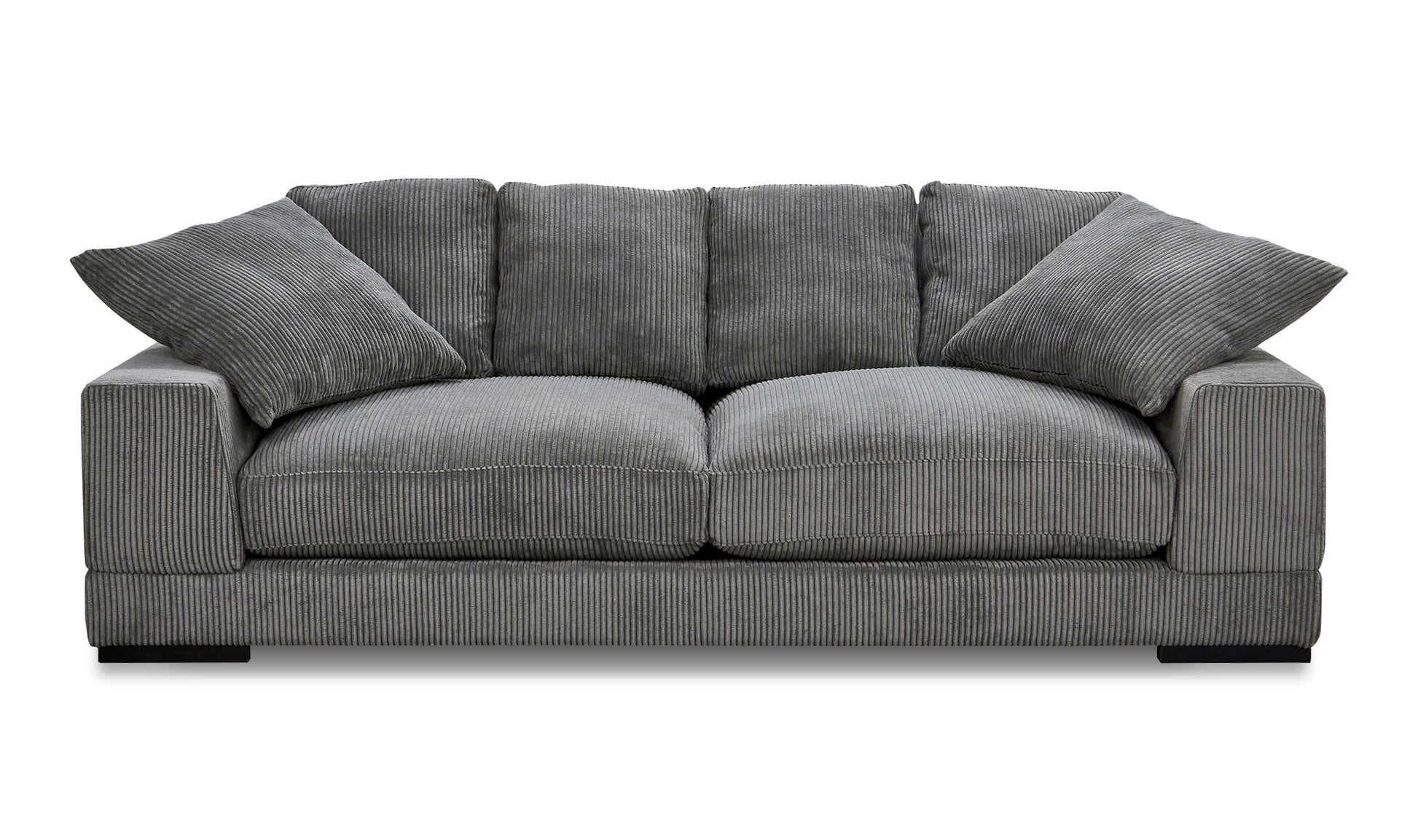 Modern Charcoal Plunge Sofa