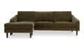 Quinn Sectional Dark Brown