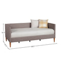 Comfortable Britneys Dark Grey Linen Daybed for Stylish Bedrooms