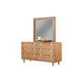 Stylish Easton Six Drawer Dresser in Modern Sand Finish