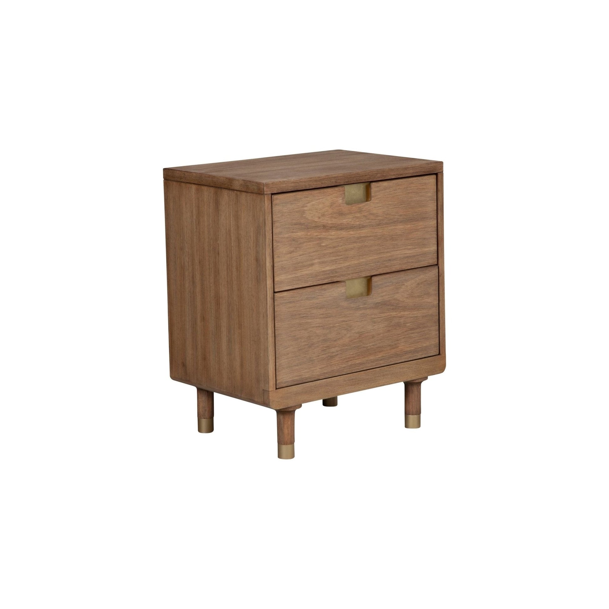 Stylish Easton Mahogany Two Drawer Nightstand for Bedrooms