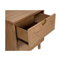 Stylish Easton Mahogany Two Drawer Nightstand for Bedrooms