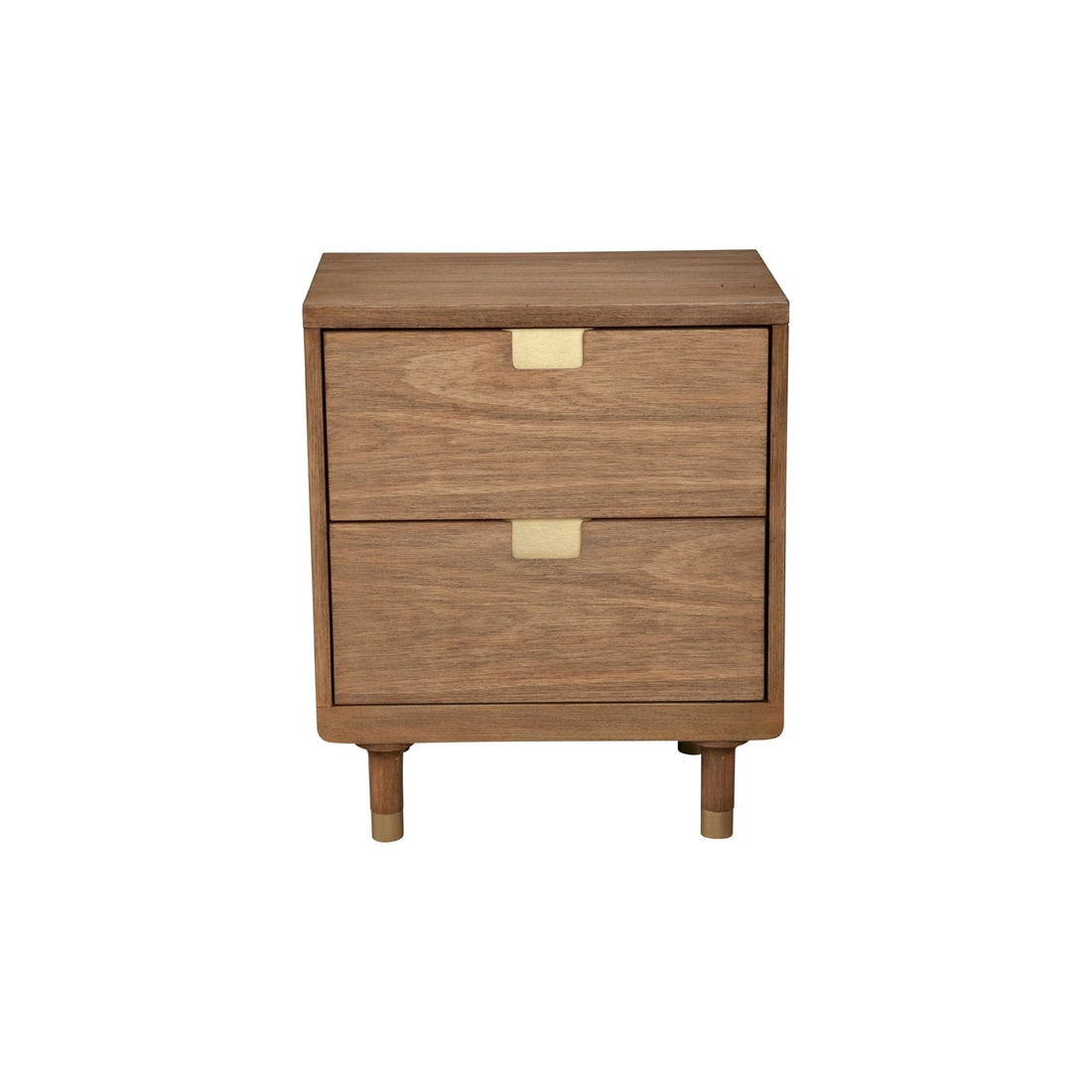 Stylish Easton Mahogany Two Drawer Nightstand for Bedrooms
