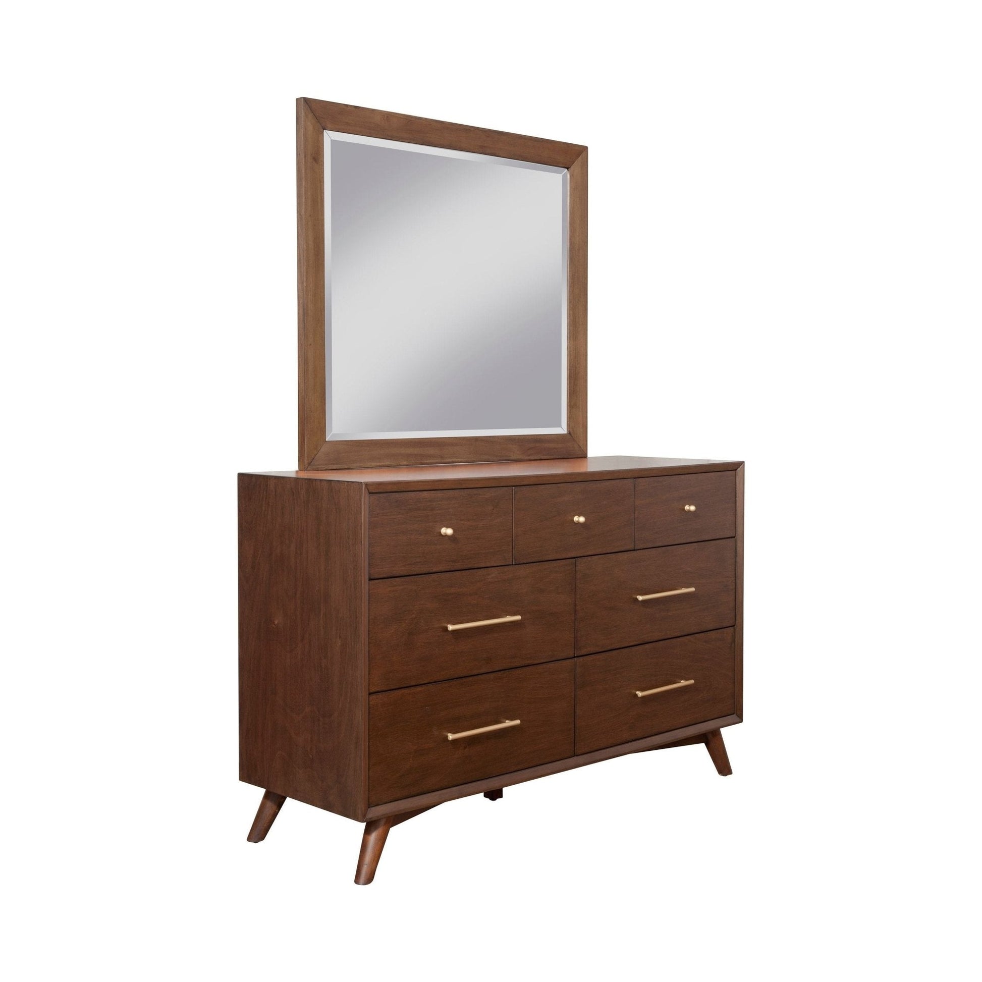 Walnut Flynn 7 Drawer Dresser