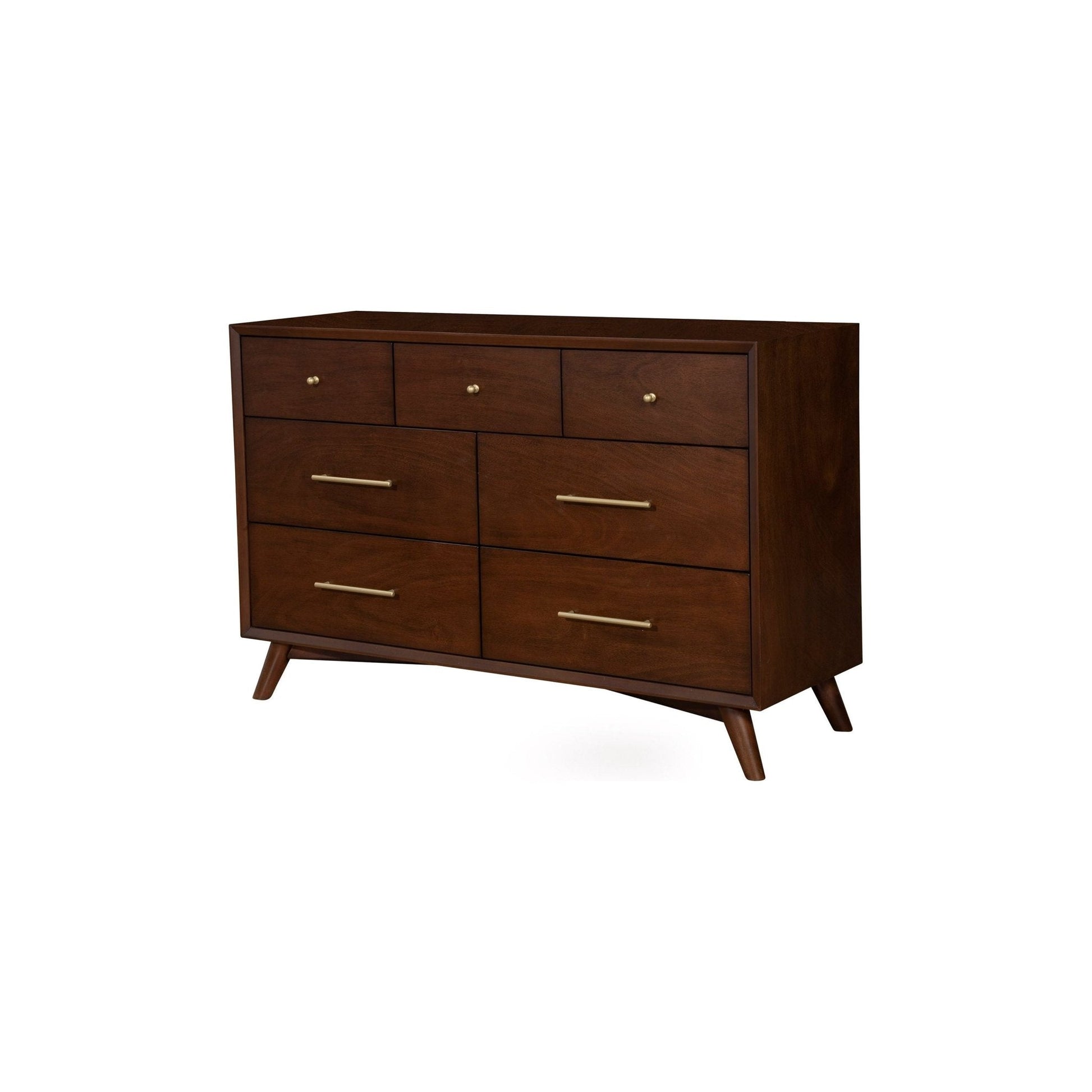 Walnut Flynn 7 Drawer Dresser