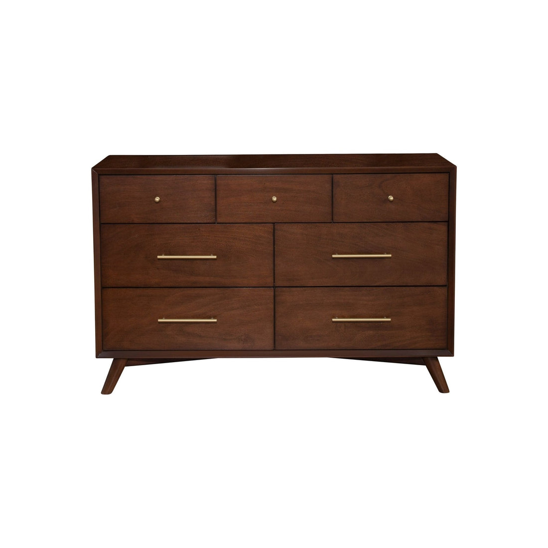 Walnut Flynn 7 Drawer Dresser