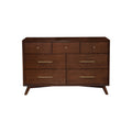 Walnut Flynn 7 Drawer Dresser