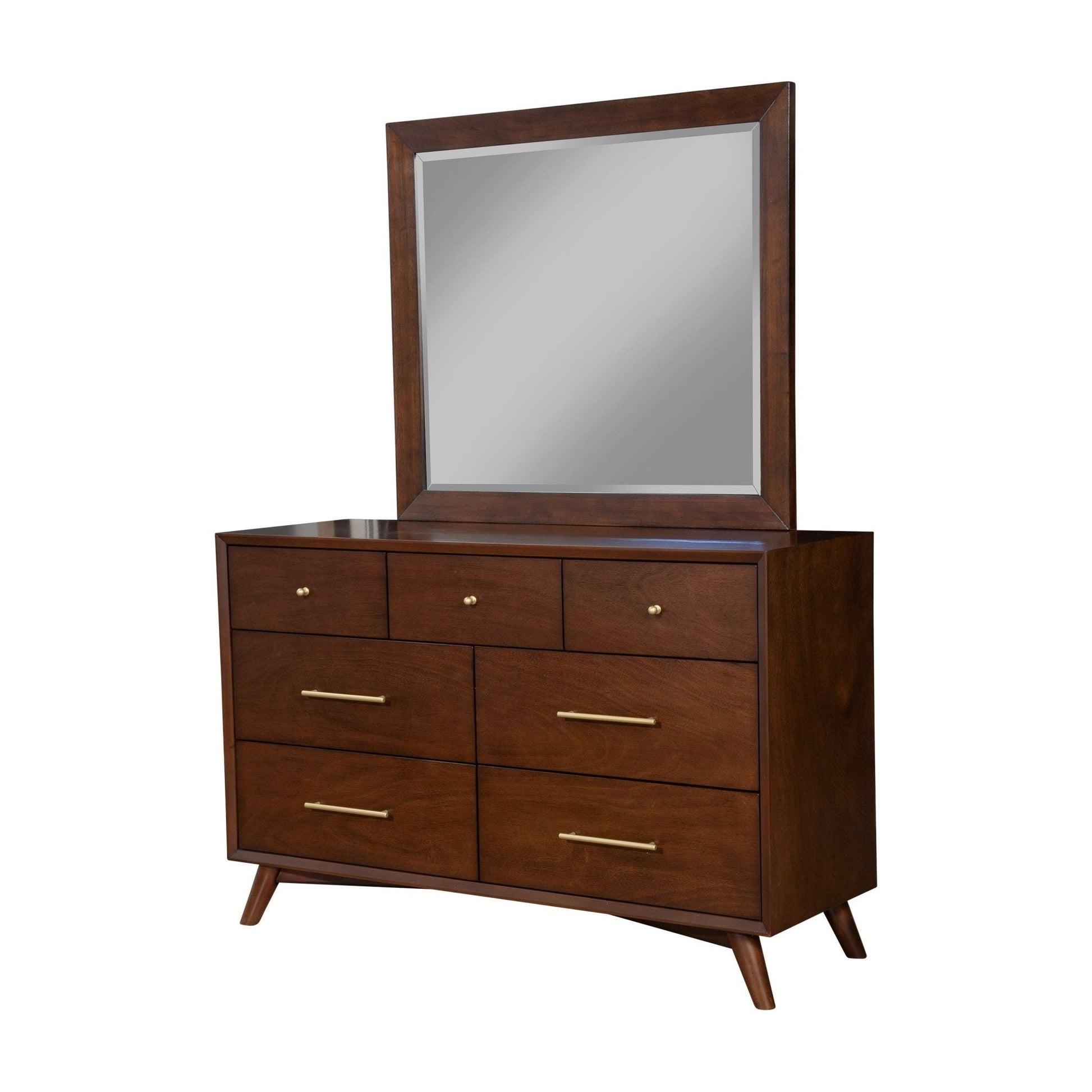 Walnut Flynn 7 Drawer Dresser