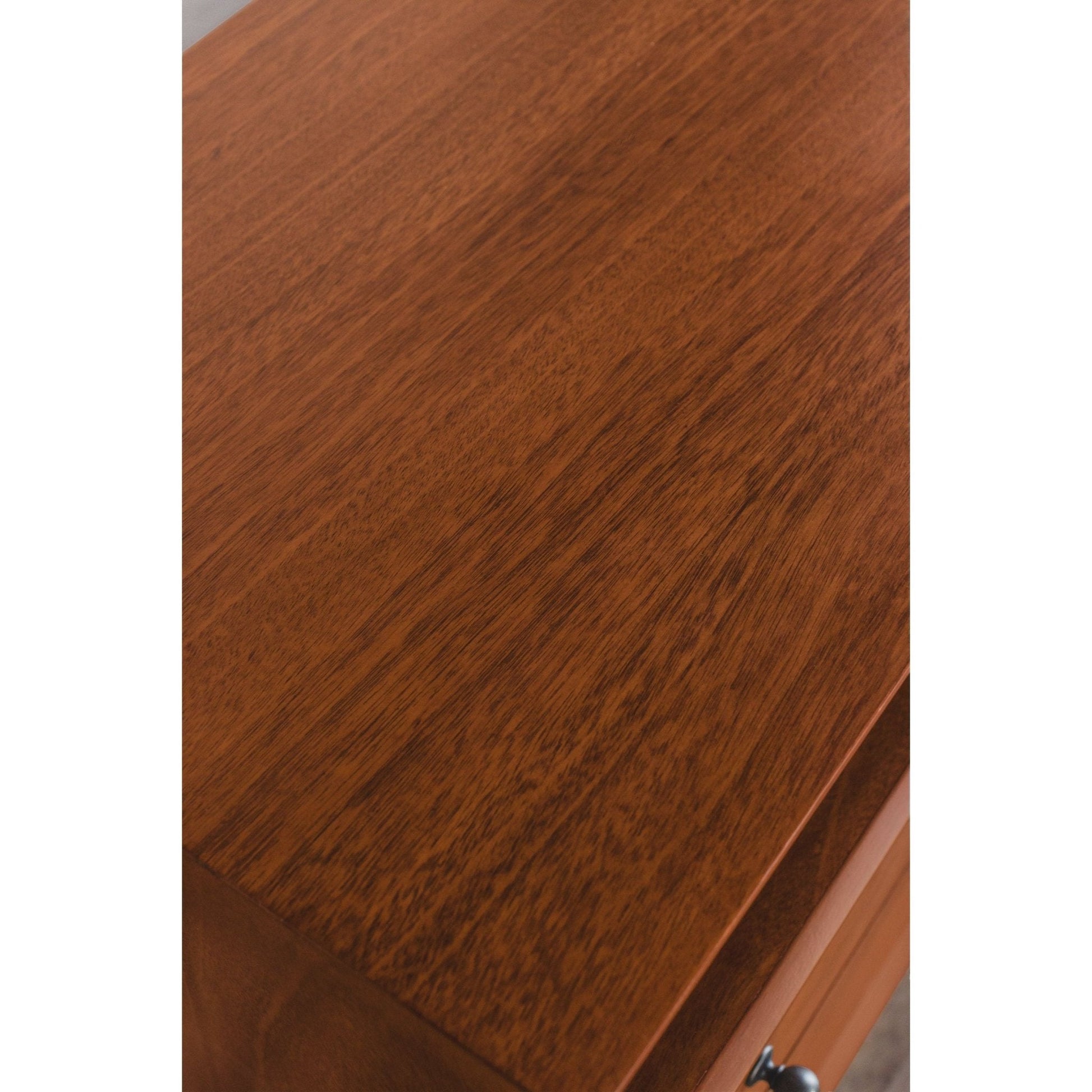 Mid-Century Modern Flynn Large Nightstand with Acorn Finish