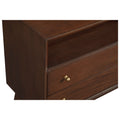 Stylish Flynn Large Nightstand in Rich Walnut Finish