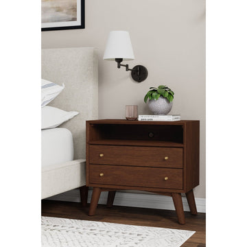 Flynn Large Nightstand Walnut