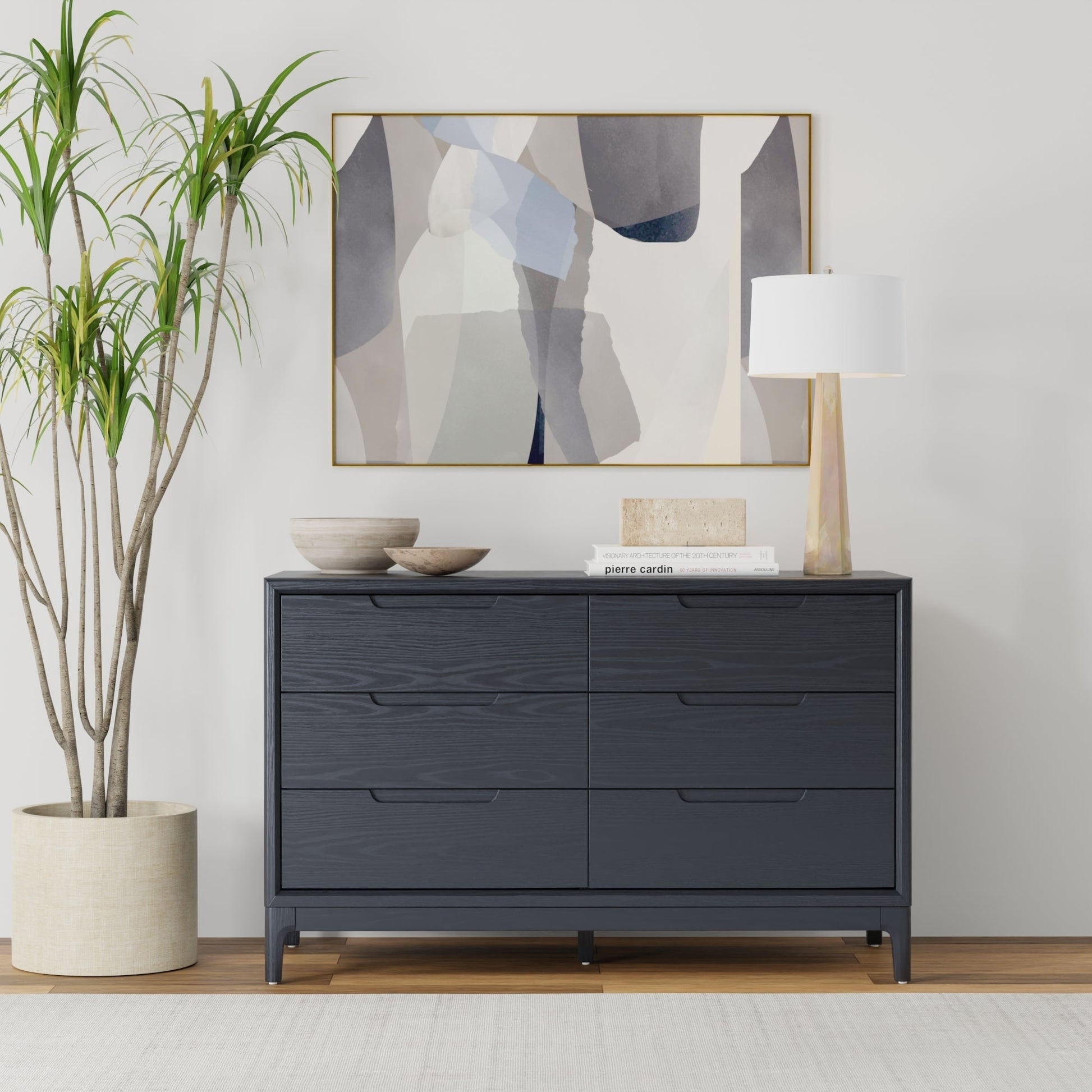 Vintage Black June Dresser - Elegant Storage Solution for Your Bedroom