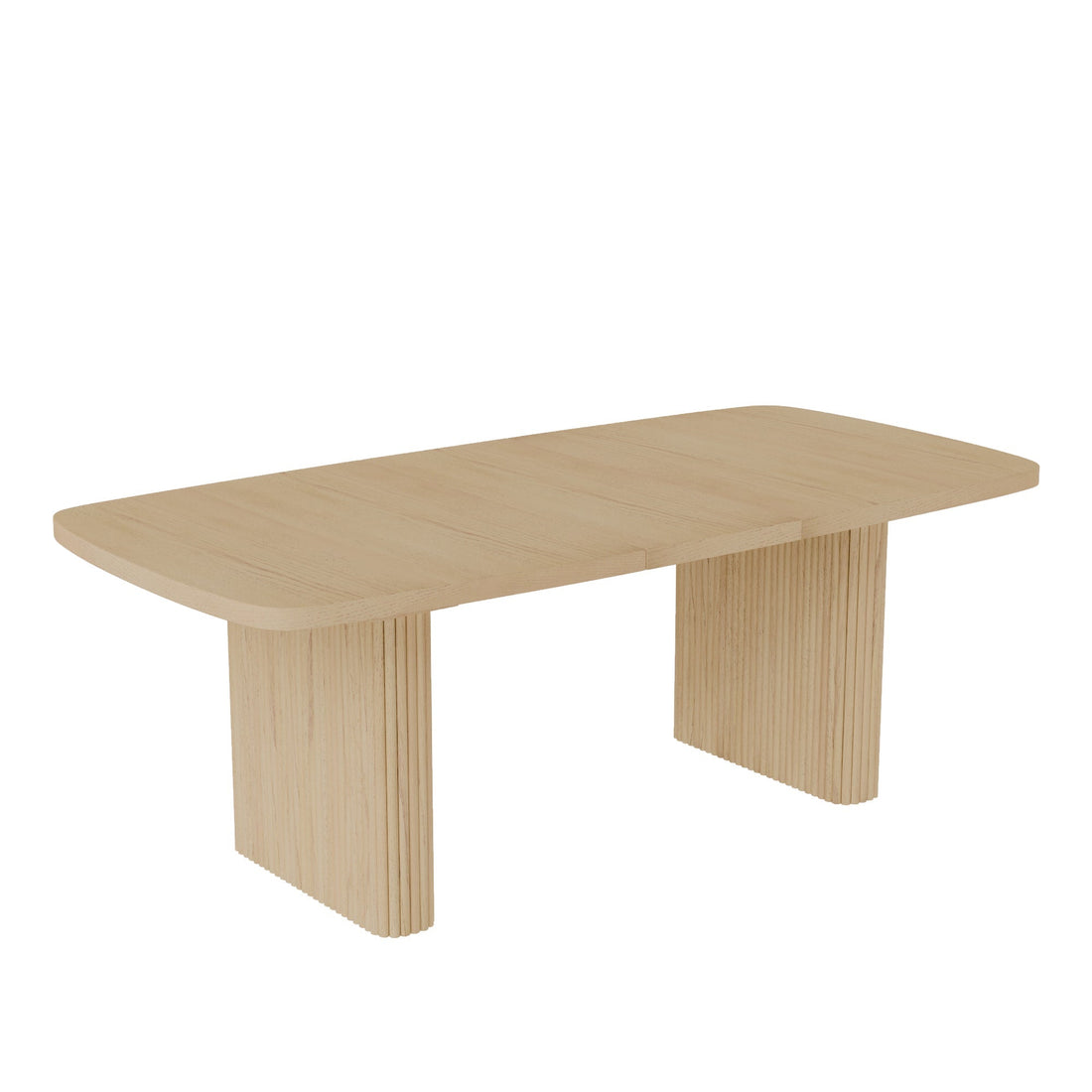 Stylish Reba Rectangular Dining Table with Extension Leaf