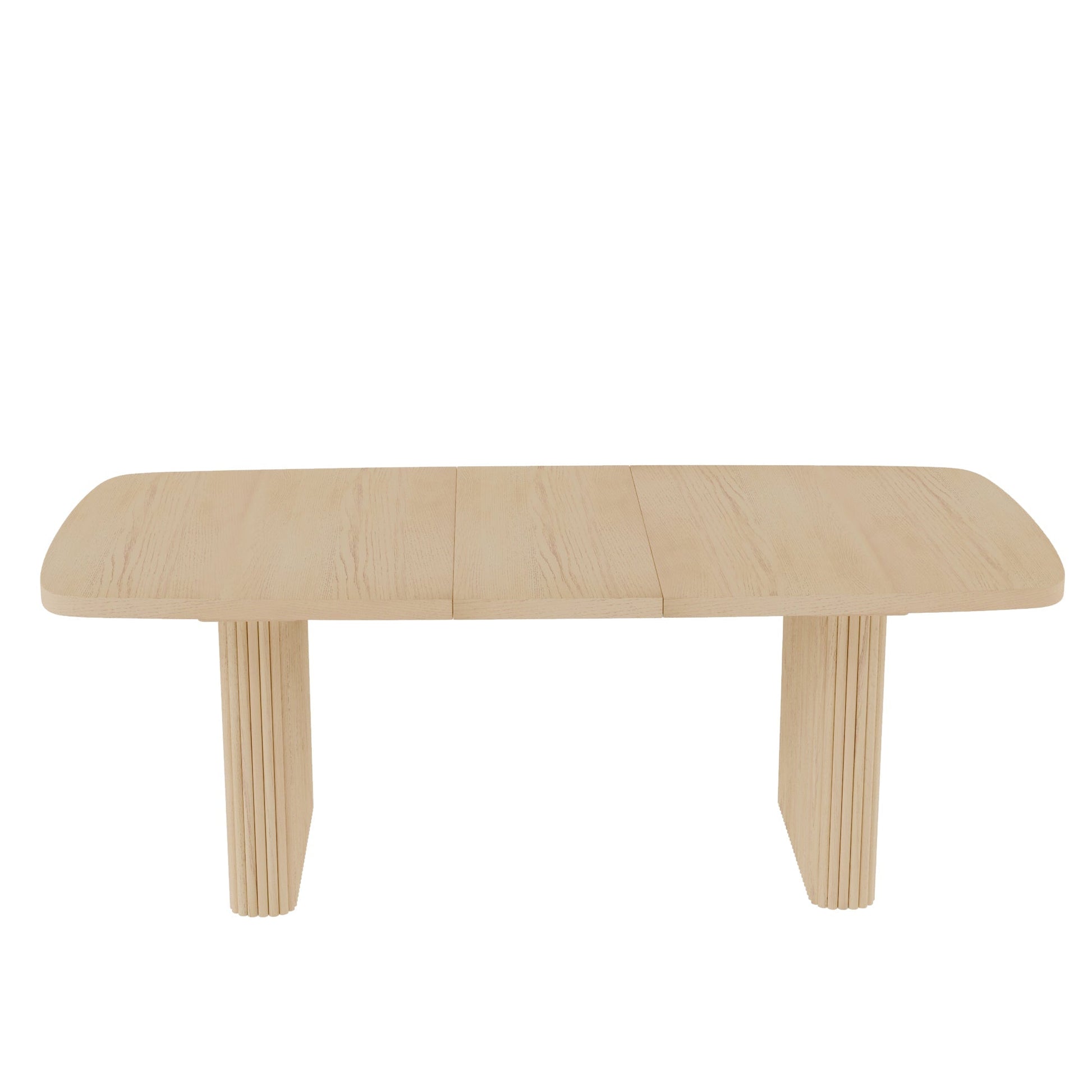 Stylish Reba Rectangular Dining Table with Extension Leaf