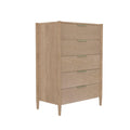 Stylish Sinclair Chest with Soft-Close Drawers in Natural Finish