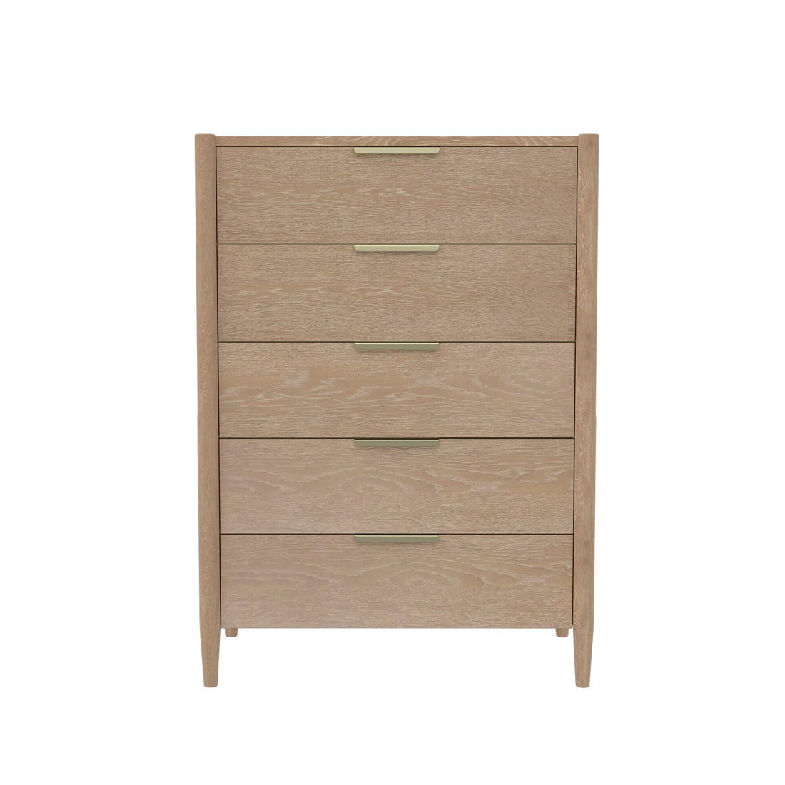 Stylish Sinclair Chest with Soft-Close Drawers in Natural Finish