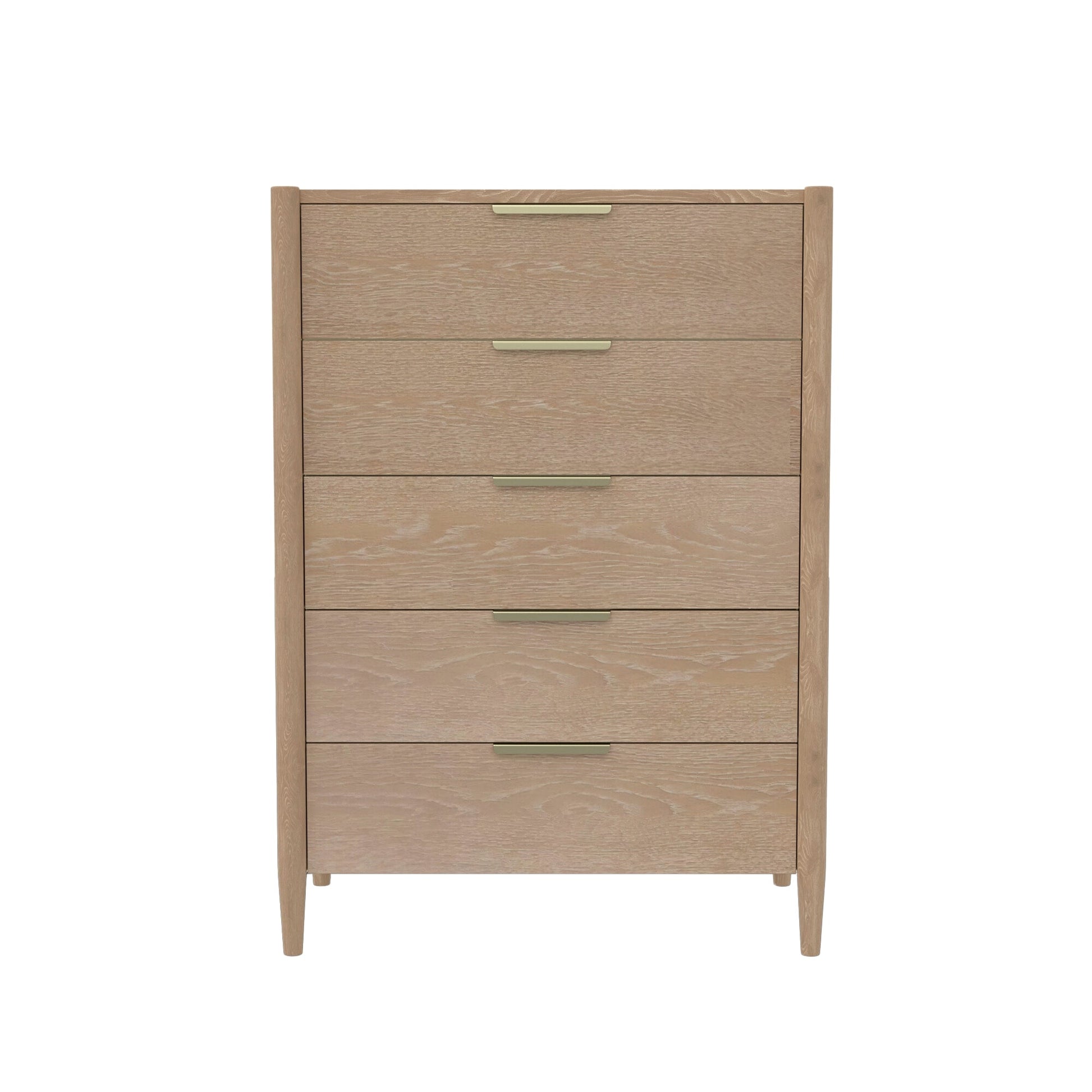 Stylish Sinclair Chest with Soft-Close Drawers in Natural Finish