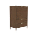 Elegant Sinclair Chest – Walnut Finish with Spacious Drawers