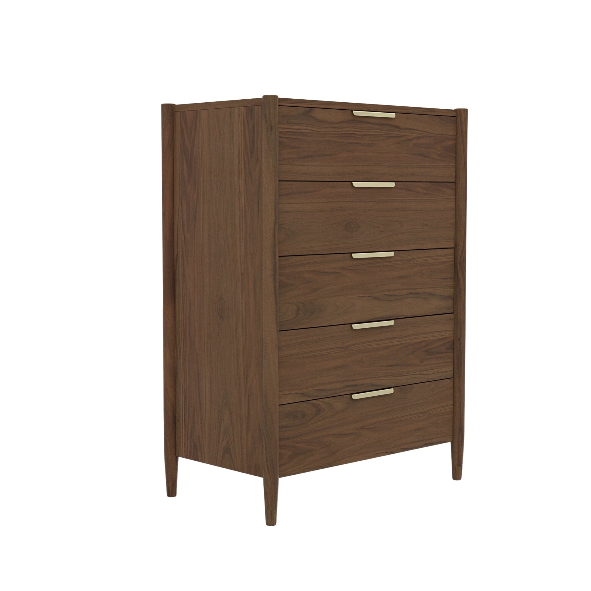 Elegant Sinclair Chest – Walnut Finish with Spacious Drawers