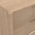 Timeless Sinclair Dresser with Gold Handles - Natural Finish
