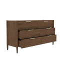 Elegant Sinclair Walnut Dresser with Soft-Close Drawers