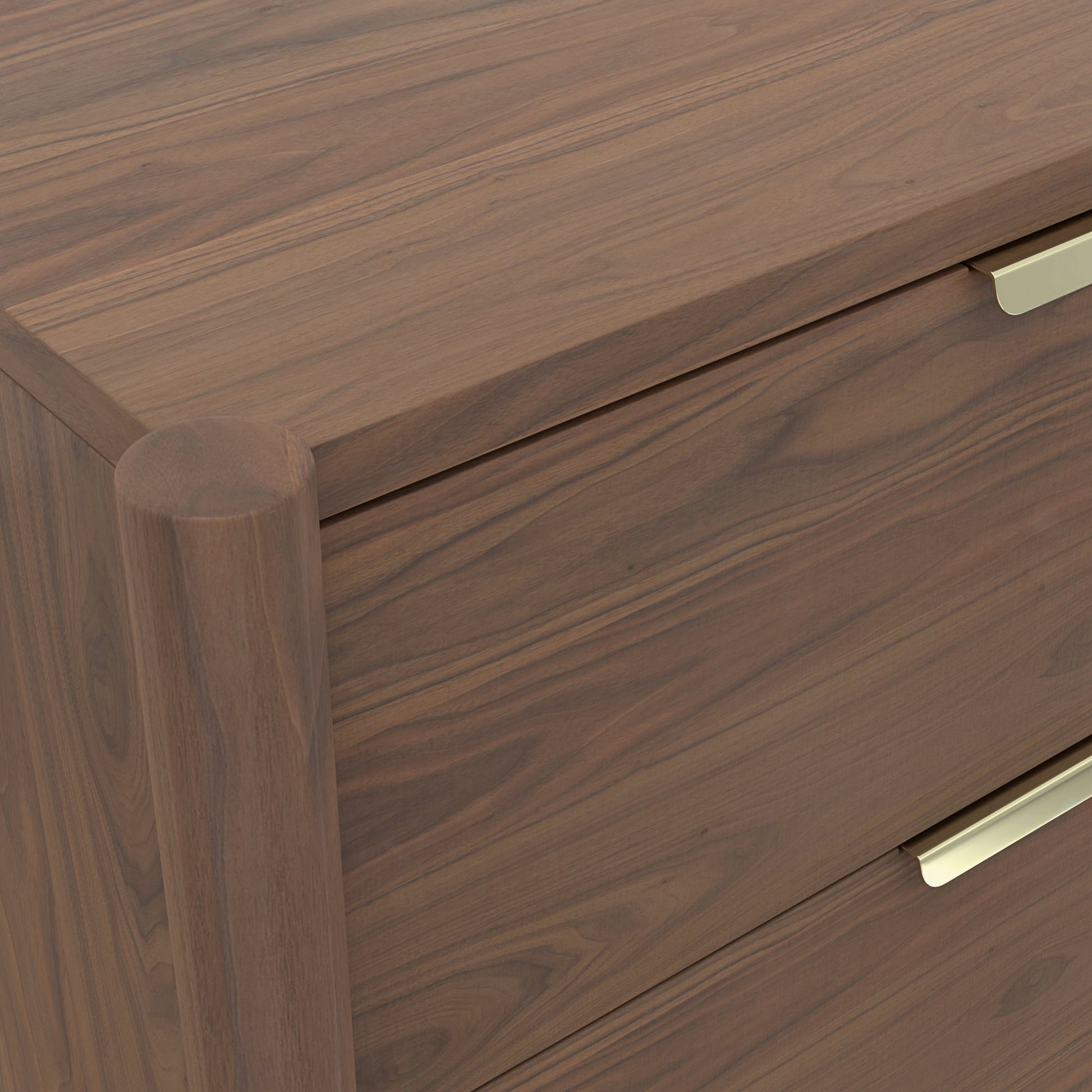 Elegant Sinclair Nightstand in Rich Walnut Finish for Bedrooms