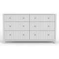 Stapleton White 6 Drawer Dresser