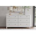Stapleton White 6 Drawer Dresser