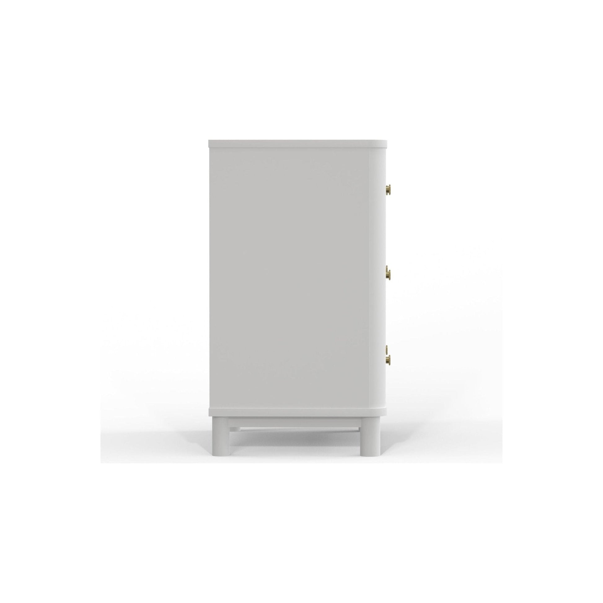 White 3 Drawer Small Chest