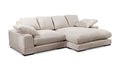 Plunge Sectional Cappuccino Sofa