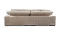 Plunge Sectional Cappuccino Sofa